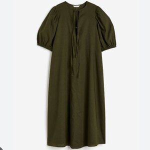 H&M Tie-detail Linen-Blend Dress - NWOT